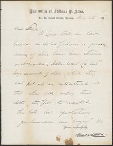 Letter from John D. Long to Zadoc Long, March 25, 1867