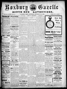 Roxbury Gazette and South End Advertiser, September 23, 1899
