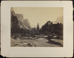 Up Yosemite Valley from the foot of El Capitan