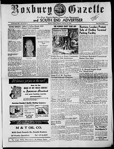 Roxbury Gazette and South End Advertiser, February 20, 1958