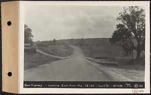 Contract No. 21, Portion of Ware-Belchertown Highway, Ware and Belchertown, new highway, looking east from Sta. 78+00, Ware and Belchertown, Mass., Sep. 14, 1932