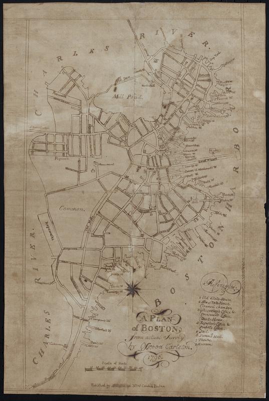 A plan of Boston, from actual survey by Osgood Carleton