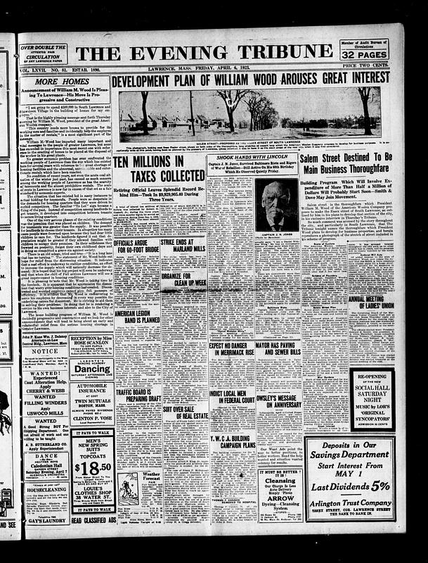 The Evening Tribune. April 06, 1923 - Digital Commonwealth