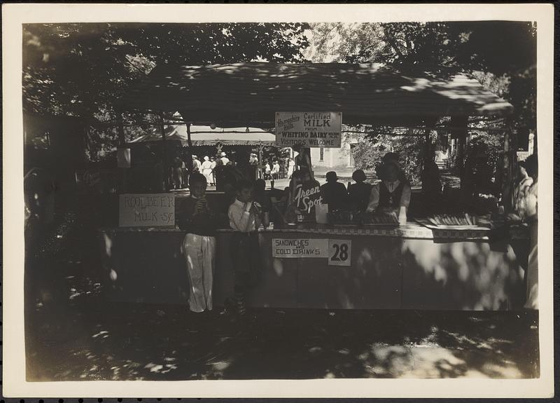 Dairy booth, street fair