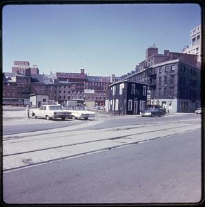 Looking toward Commercial St. from Atlantic Ave. Built 183_ shack demo. 1971