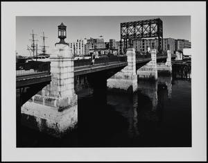 Congress St. Bridge, looking E from Dorch. Ave.