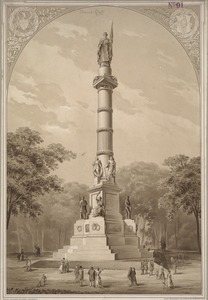 Army and Navy Monument on the Boston Common, erected 1877