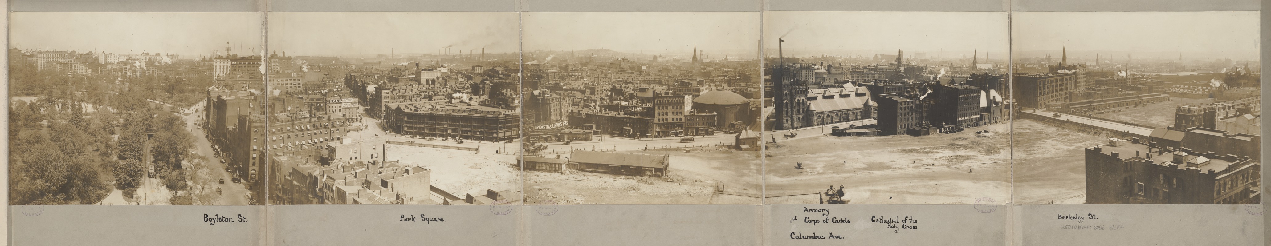 Half of 360 degree panorama from the Arlington St. Church