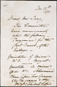 Letter from Charles C. Perkins to B. J. Lang, 1878 December 28