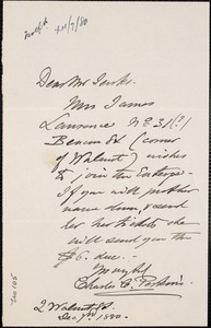 Letter from Charles C. Perkins to Francis H. Jenks, 1880 December 7