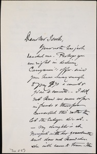Letter from Charles C. Perkins to Francis H. Jenks, 1884 November 17