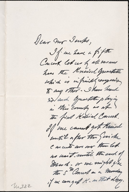 Letter from Charles C. Perkins to Francis H. Jenks, 1886 January 11
