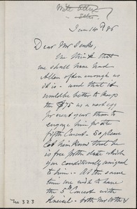Letter from Charles C. Perkins to Francis H. Jenks, 1886 January 14
