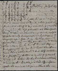 Letter from Mary Anne Estlin, Dublin, [Ireland], to Emma Forbes Weston, July 9, 1852