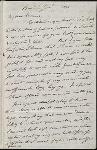 Letter from John Bishop Estlin, Bristol, [England], to Emma Forbes Weston, Jan. 7, 1854