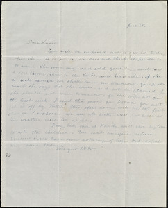 Letter from Emma Forbes Weston to Lucia Weston, June 28, [1842]