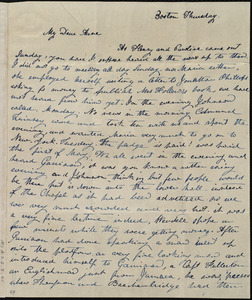 Letter from Lucia Weston, Boston, [Mass.], to Anne Warren Weston, Thursday, [30 May 1939?]