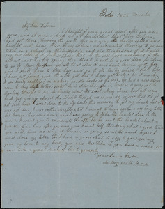Letter from Lucia Weston, Boston, [Mass.], to Deborah Weston, 1836 December [6, Tuesday]
