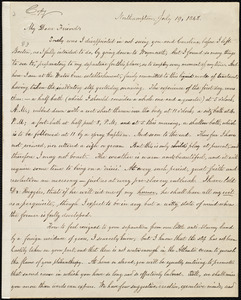 Copy of letter from William Lloyd Garrison, Northampton, [Mass.], to Maria Weston Chapman, July 19, 1848
