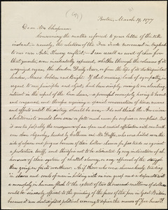 Copy of letter from William Lloyd Garrison, Boston, [Mass.], to Maria Weston Chapman, March 19, 1877