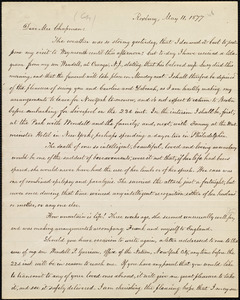 Copy of letter from William Lloyd Garrison, Roxbury, [Mass.], to Maria Weston Chapman, May 11, 1877