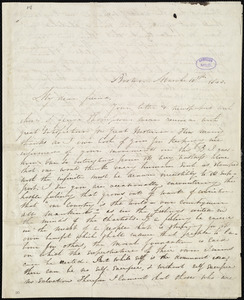 Letter from Maria Weston Chapman, Boston, [Mass.], to Elizabeth Pease Nichol, March 16th, 1840