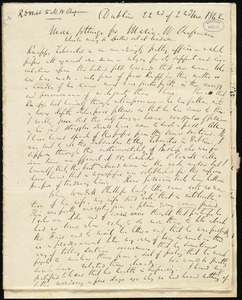 Letter from Richard Davis Webb, Dublin, [Ireland], to Maria Weston Chapman, 22nd of 2nd Mo[nth] 1842
