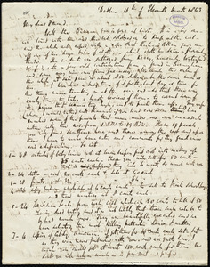 Letter from Richard Davis Webb, Dublin, [Ireland], to Maria Weston Chapman, 16th [Day] of Eleventh Month 1843