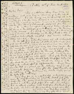 Letter from Richard Davis Webb, Dublin, [Ireland], to Maria Weston Chapman, 31st of Third Month 1844