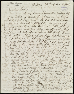 Letter from Richard Davis Webb, Dublin, [Ireland], to Maria Weston Chapman, 26th [day] of 11th mo[nth] 1844