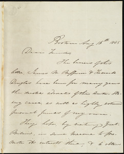 Letter from Maria Weston Chapman, Boston, [Mass.], to Richard Davis Webb, Aug. 16th, 1845