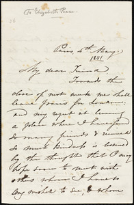 Letter from Maria Weston Chapman, Paris, [France], to Elizabeth Pease Nichol, 4th May 1851