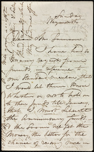 Letter from Maria Weston Chapman, Weymouth, [Mass.], to Helen Eliza Garrison, [between Nov. 25 and Dec. 31, 1855]