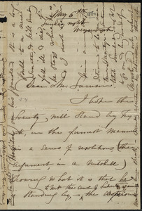 Letter from Maria Weston Chapman, Weymouth, [Mass.], to William Lloyd Garrison, May 6th, 1860, Sunday night
