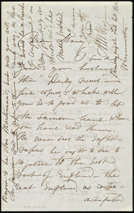 Letter from Maria Weston Chapman, Weymouth, [Mass.], to Mary, Thursday night, Feb. 20, [1862]