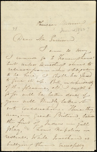 Letter from Maria Weston Chapman to William Lloyd Garrison, Thursday morning, [26 June 1862?]