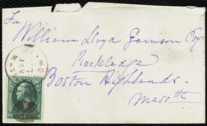Letter from Maria Weston Chapman, Weymouth, [Mass.], to William Lloyd Garrison, Nov. 30th, 1873