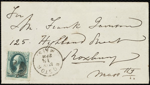 Letter from Maria Weston Chapman, Hotel La Grange, Boston, [Mass.], to Francis Jackson Garrison, May 18th, [1875]