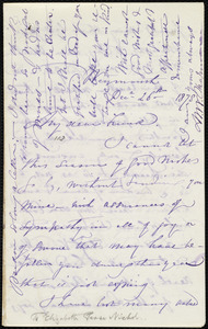 Letter from Maria Weston Chapman, Weymouth, [Mass.], to Elizabeth Pease Nichol, Dec.26th, 1878