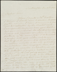 Letter from David Lee Child, Northampton, [Mass.], to Maria Weston Chapman, Dec. 12th, 1842