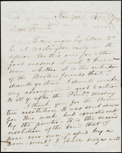 Letter from David Lee Child, New York, to Maria Weston Chapman, Nov. 22 / [18]43