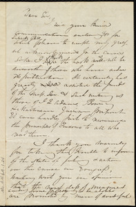 Draft of letter from Maria Weston Chapman, [Boston, Mass.], to Nathaniel B. Borden, [Jan. 1842]