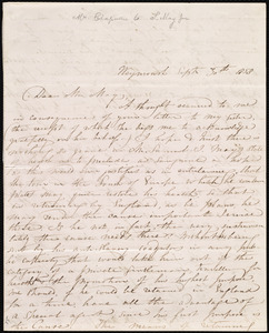 Letter from Maria Weston Chapman, Weymouth, [Mass.], to Samuel May and Samuel Joseph May, Sept. 30th, 1858