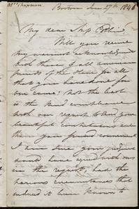 Letter from Maria Weston Chapman, Boston, [Mass.], to Mary Anne Estlin, Jan. 27, 1846