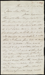 Letter from Maria Weston Chapman, Boston, [Mass.], U.S., to John Bishop Estlin, Jan. 20th, 1847