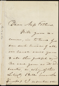 Letter from Maria Weston Chapman, Boston, U.S., to Mary Anne Estlin, Jan. 15th, 1848
