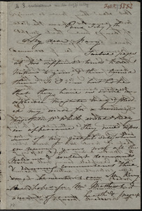 Letter from Maria Weston Chapman, Paris, [France], to Mary Anne Estlin, Feb'y 7th, [1852]