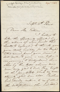 Letter from Maria Weston Chapman, Paris, [France], to John Bishop Estlin, Sept. 16th, [1852]