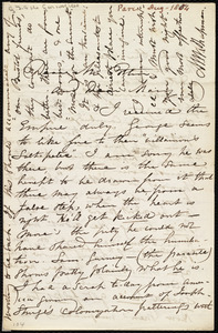Letter from Maria Weston Chapman, [Paris, France], to John Bishop Estlin and Mary Anne Estlin, [Aug. 1854]