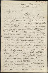 Letter from Maria Weston Chapman, Boston, [Mass.], U.S.A., to Mary Anne Estlin, Feb. 4th, 1857